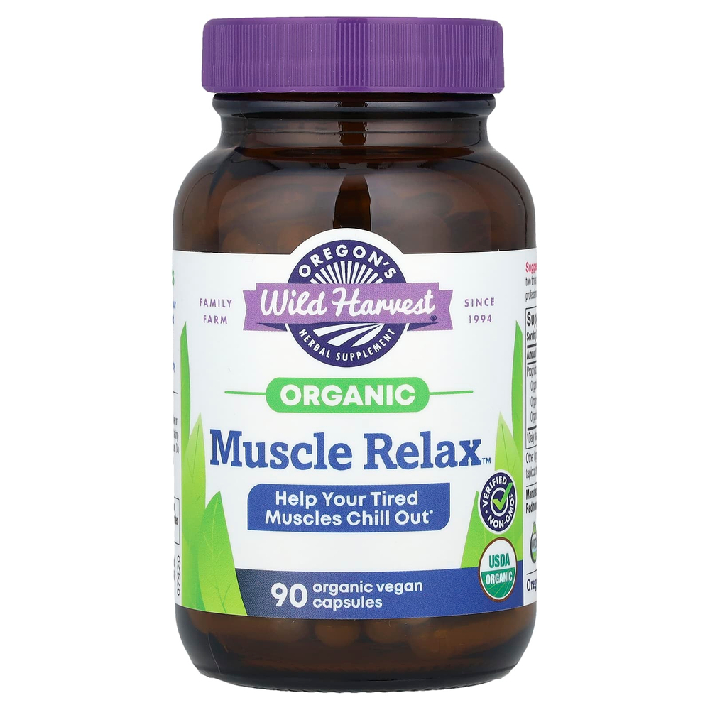 Oregon's Wild Harvest, Organic Muscle Relax ™, 90 веганских капсул
