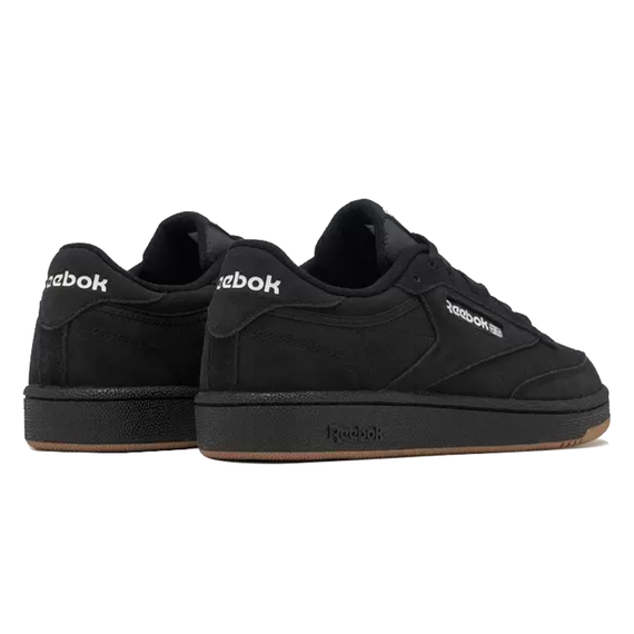 Reebok CLUB C 85-дюймовой Кроссовкой для скейтбординга - Низки Черные кроссовки