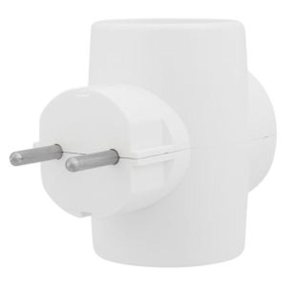 Тройник электрический 6А б/з белый 220 В REXANT