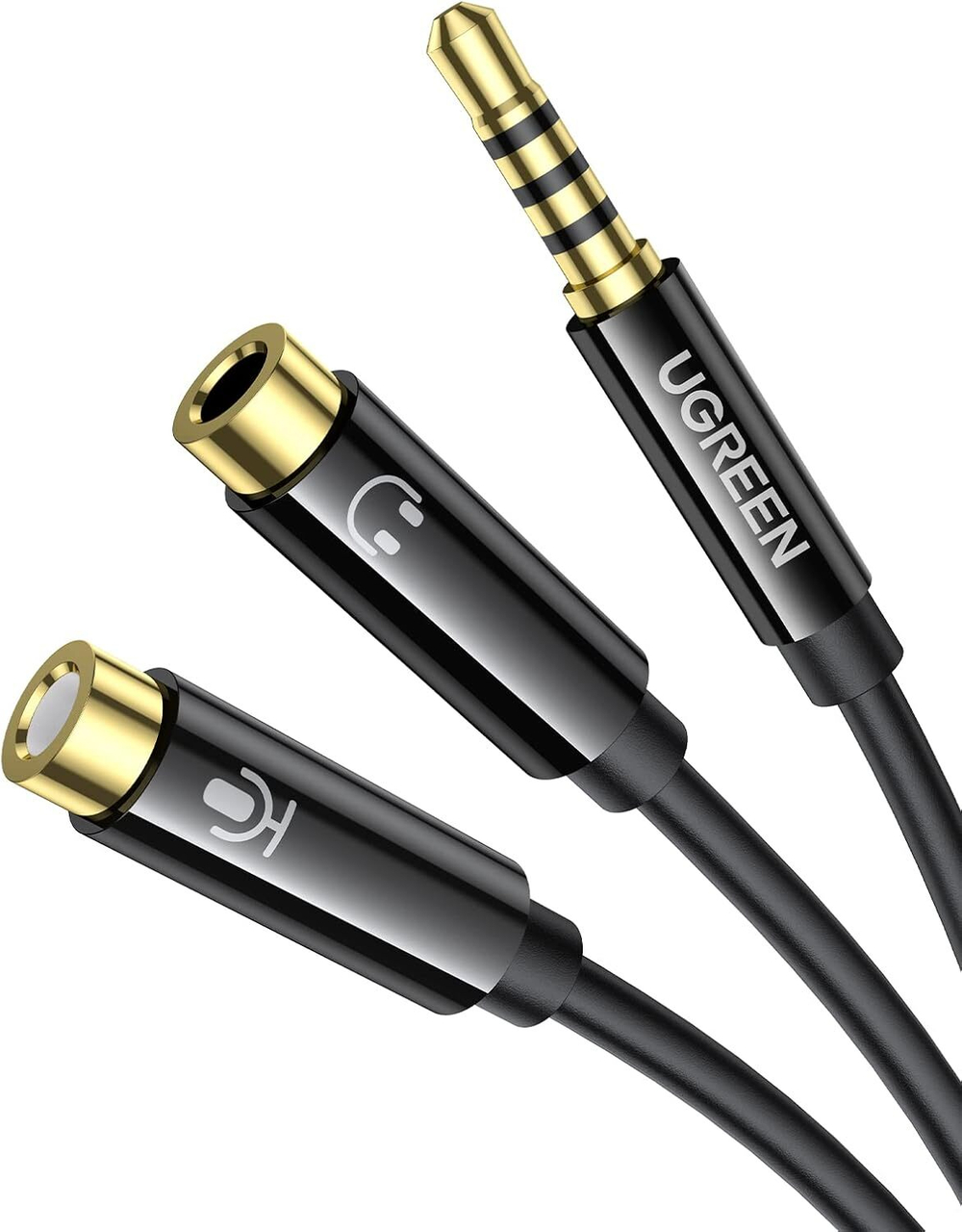 Переходник 2*Audiof 3.5mm - Audio 3.5mm, UGREEN 30620