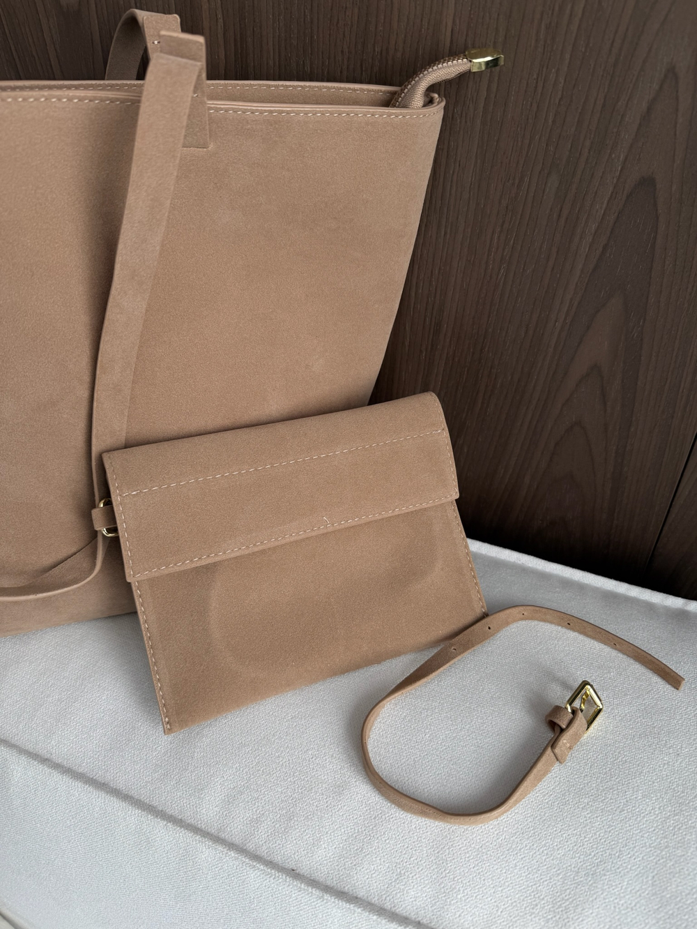 Сумка из эко замши