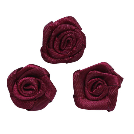 К-9081 Цветок пришивной 1,9см, цв.бордо