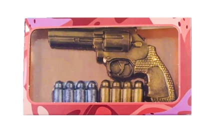 Шоколад ручной работы "Револьвер мини" 26гр