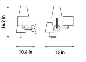 бра TRIA ( красное )