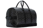 COACH Venturer Coated Canvas With Calfskin Travel Bag Unisex Black
