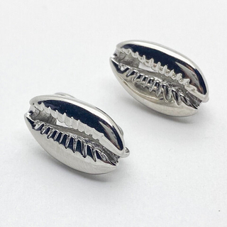 Ювелирные швензы с родиевым покрытием, 17*10 мм, цена за пару