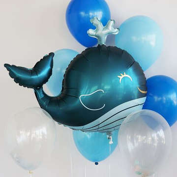 Композиция из шаров "Веселый морской кит"