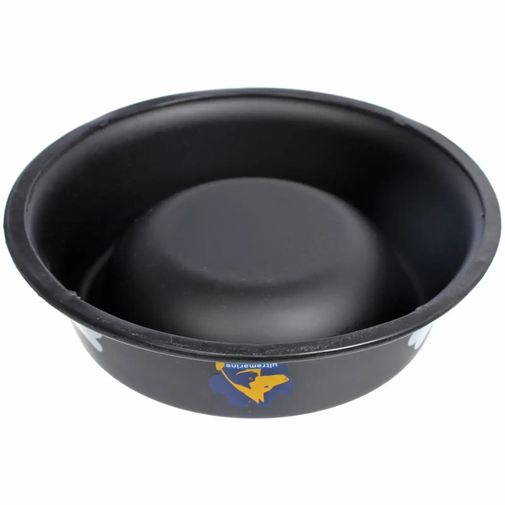 Миска из нержавеющей стали с силиконовым нескользящим ободком «ЛЮБИМЫЙ БРО», цвет черный, 18см (наклейка)