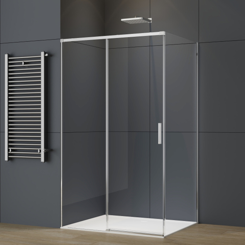 Душевой уголок Soft 2 VSR-3SO28010CL, 1000*800, хром, стекло прозрачное