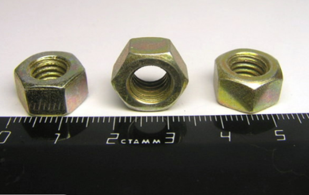 Гайка  8х1.25 простая (ОАО «БелЗАН») (уп25/50шт)