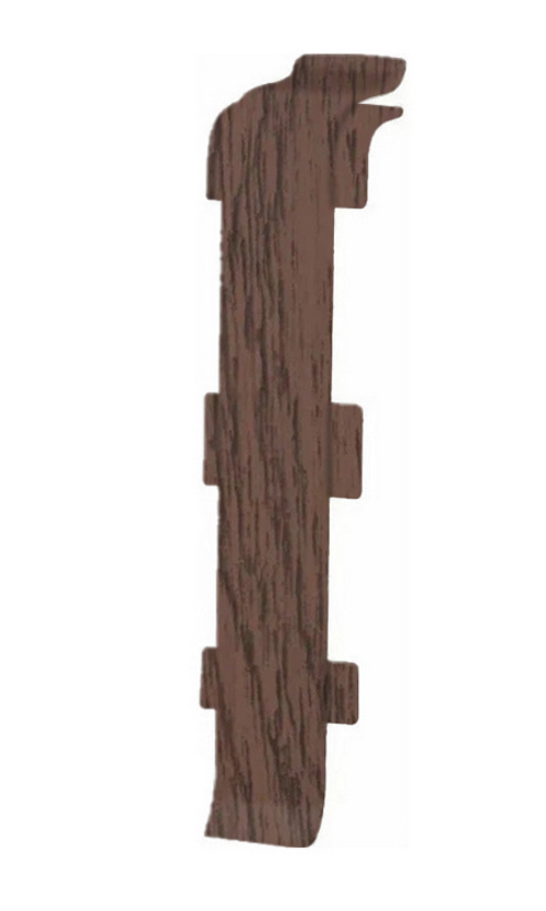 Соединитель для плинтуса ПВХ Aberhof 70мм, 7014 Венге Африка (2 шт)