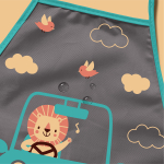 Фартук завязки 49х39 Львенок (серый)