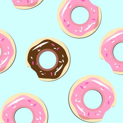 пончики на голубом