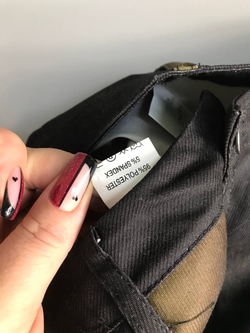 Брюки с ярким принтом, маркировка S, визуально на 44 размер