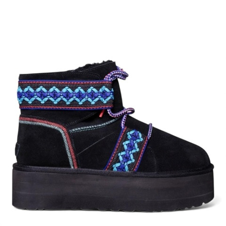 Ugg Classic Mini Braid Plat Boot Black