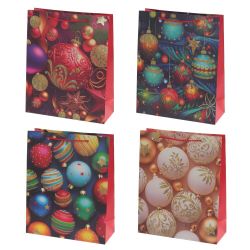 GAEM Пакет подарочный (бумага 210г/м2, блок микс 12шт), L26 W10 H32 см, 4в.