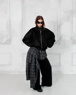 Бомбер Denis Detalov Crop черный