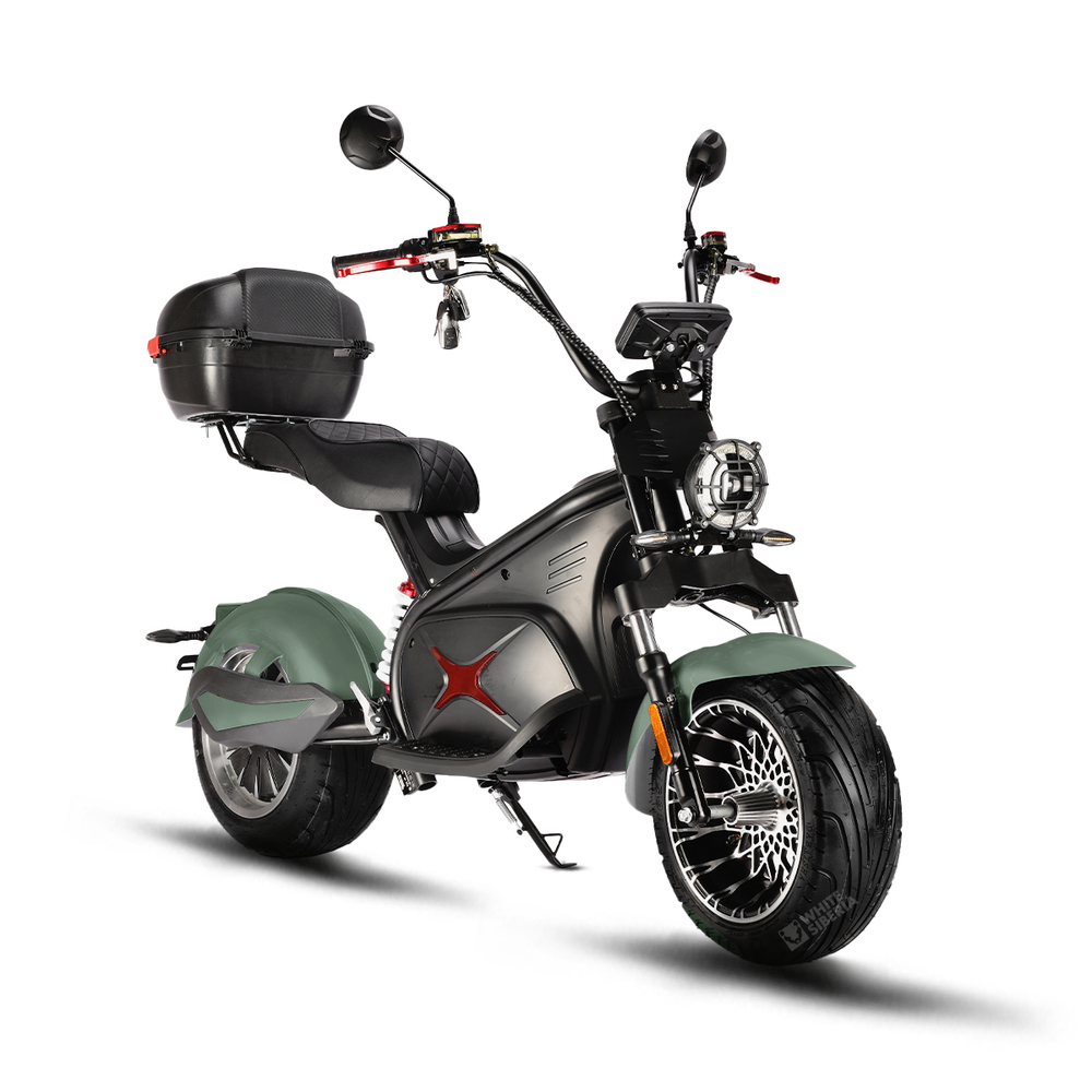 Электроскутер White Siberia BLACK SEA (GREEN) 5000W