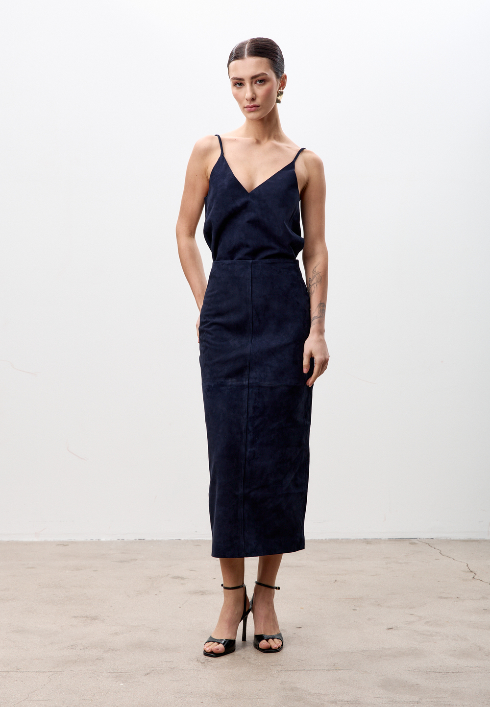 Юбка из натуральной замши