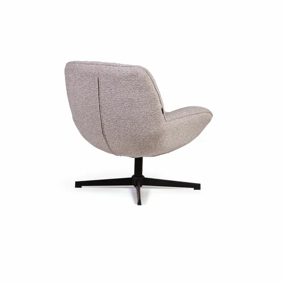 Крутящееся кресло Mateo, светло-серое букле