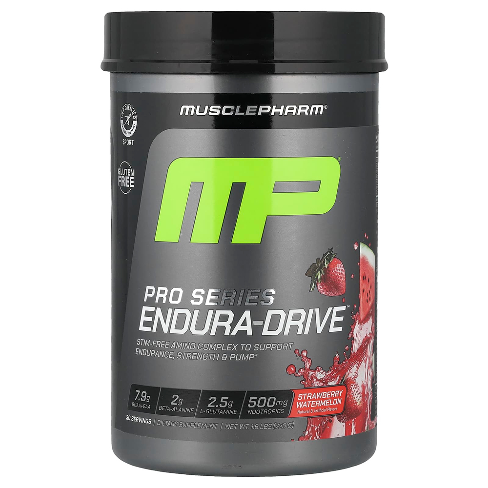 MusclePharm, Pro Series, Endura-Drive™, со вкусом клубники и арбуза, 720 г (1,6 фунта)