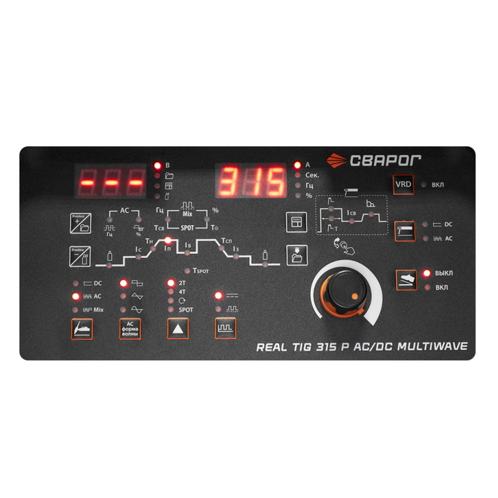 Инвертор сварочный REAL TIG 315 P AC/DC MULTIWAVE (E30301)