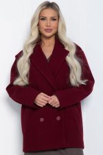 Пальто Я в теме (бордовое) Б12485-7 LT Collection