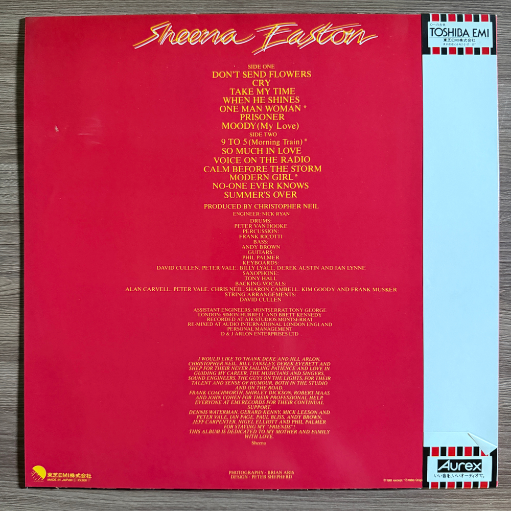 Виниловая пластинка Sheena Easton ‎– Take My Time LP