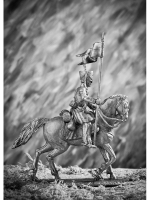 Оловянный солдатик Казак 1-го конного Смертоносного полка Санкт-Петербугского ополчения, 1812-14 г. г.