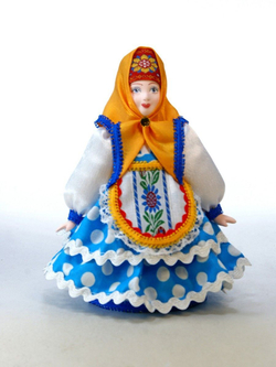 Кукла коллекционная Водоноска-казачка в летнем платье