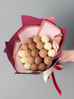 Букет клубники в шоколаде «Сладкое трио», 19 ягод