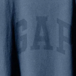 YEEZY x Gap x Balenciaga Dove Longsleeve Tee, темно‑синий