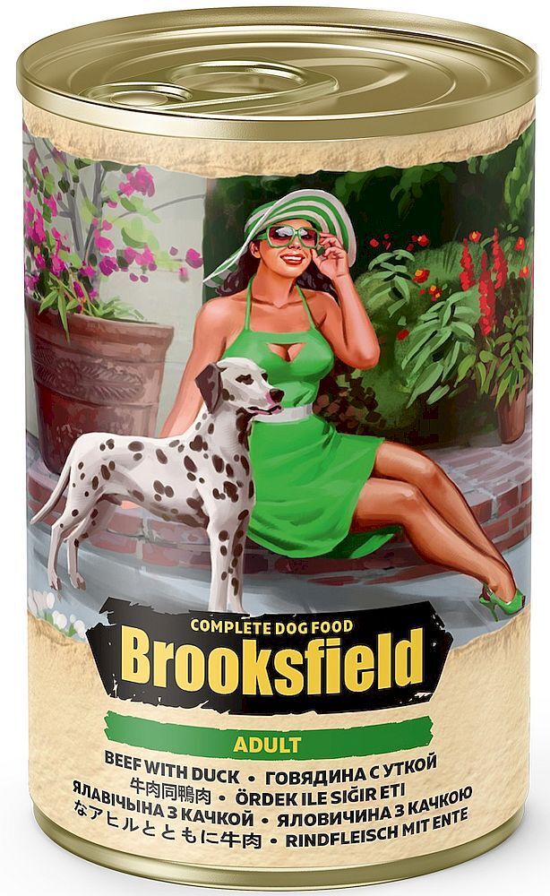 BROOKSFIELD Adult Dog консервы для собак 400г Говядина с Уткой и рисом