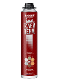 Клей-пена профессиональная всесезонная "ZIGGER PF" 750мл/830г, 01-03-41