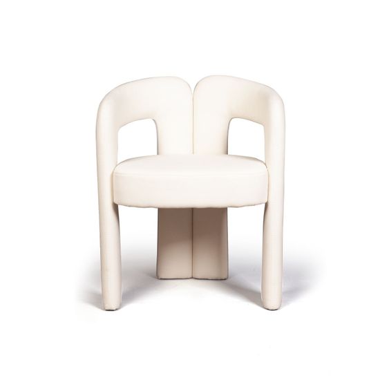 Полукресло Angie, ткань, велюр молочный