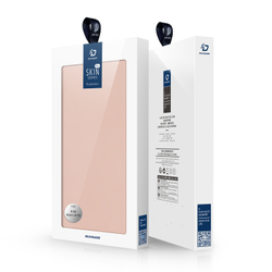 Чехол книжка из PU кожи розового цвета от Dux Ducis для смартфона Xiaomi Redmi Note 14 5G, серия Skin Pro Series Case