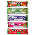 Батончик мюсли EFFORT Muesli МИКС земляника / малина / манго / черника / яблоко и злаки 25шт