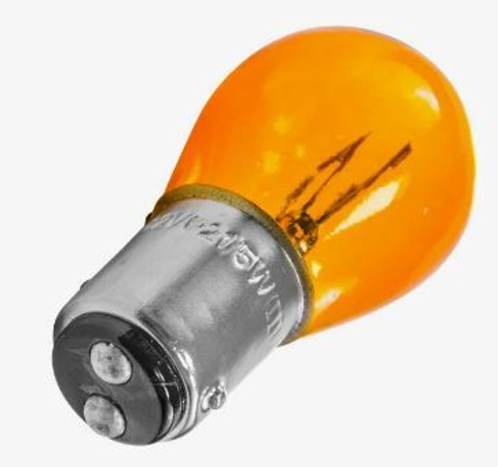 Автолампа  РY 12-21+5 (PY21/5W) в стоп 2-х конт  ORANGE КИТ