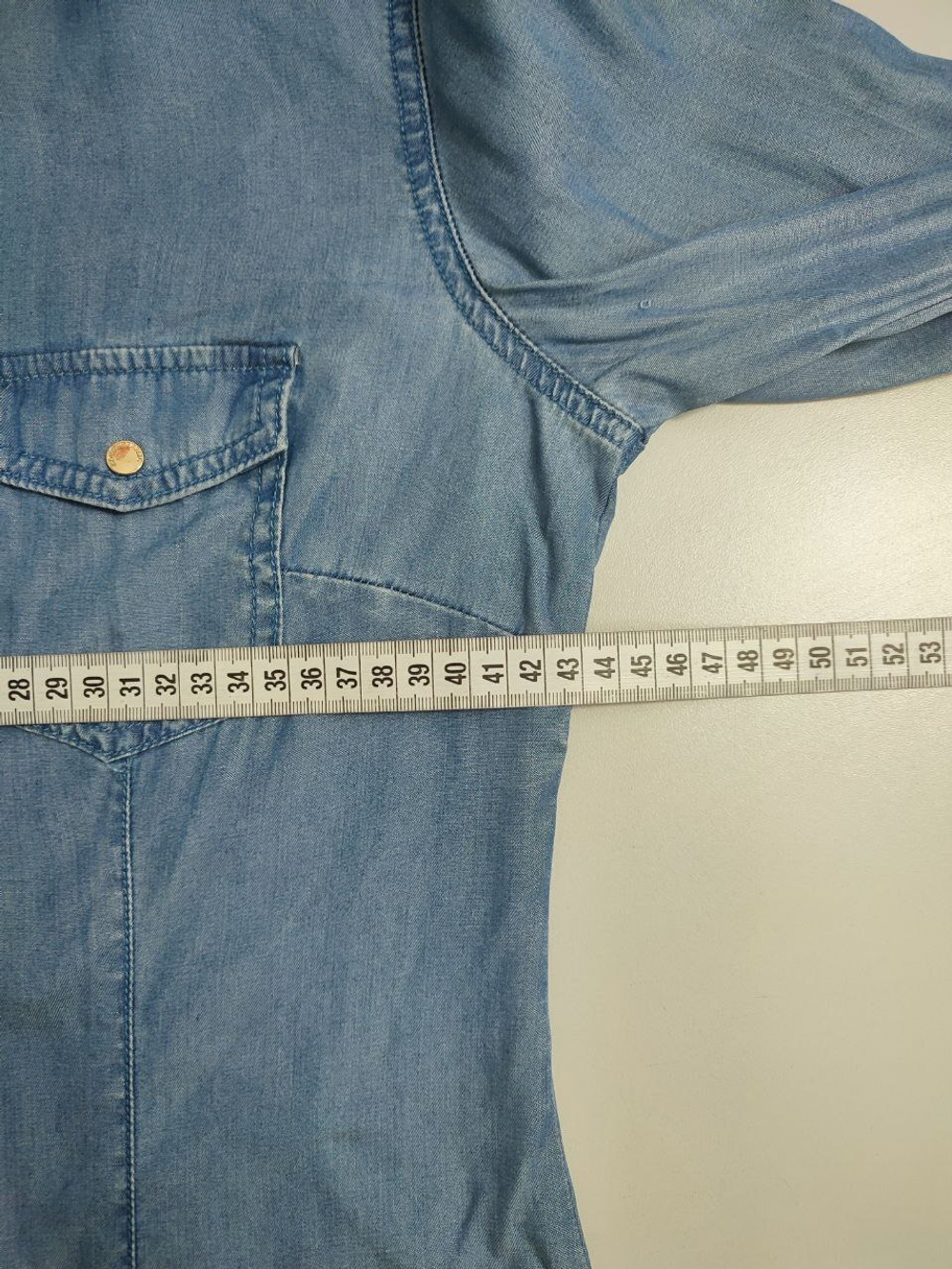 Рубашка Love Republic "под джинсу" 44 размер