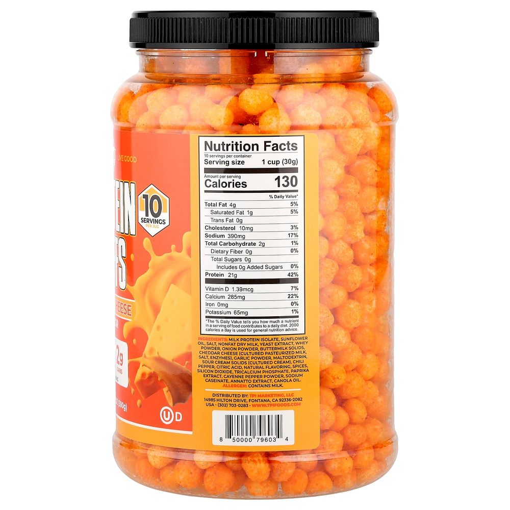 Twin Peaks Ingredients, Protein Puffs, сыр начо, 300 г (10,6 унции)