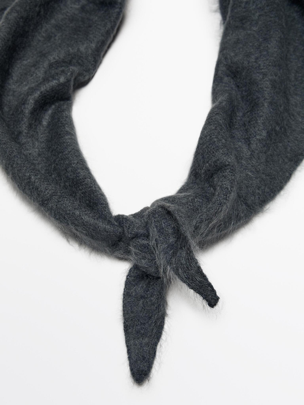 Massimo DuttiБандана из 100% кашемира, серый