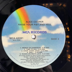 Винтажная виниловая пластинка LP Alice Cooper Raise Your Fist And Yell (USA 1987)