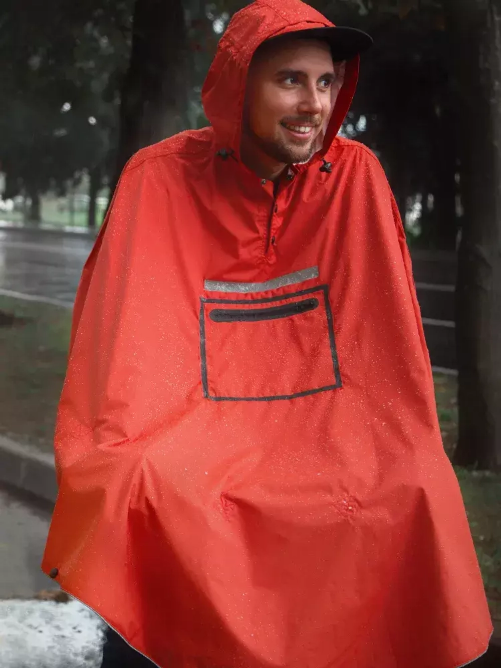 Дождевик пончо Gamp Red Brick Красный
