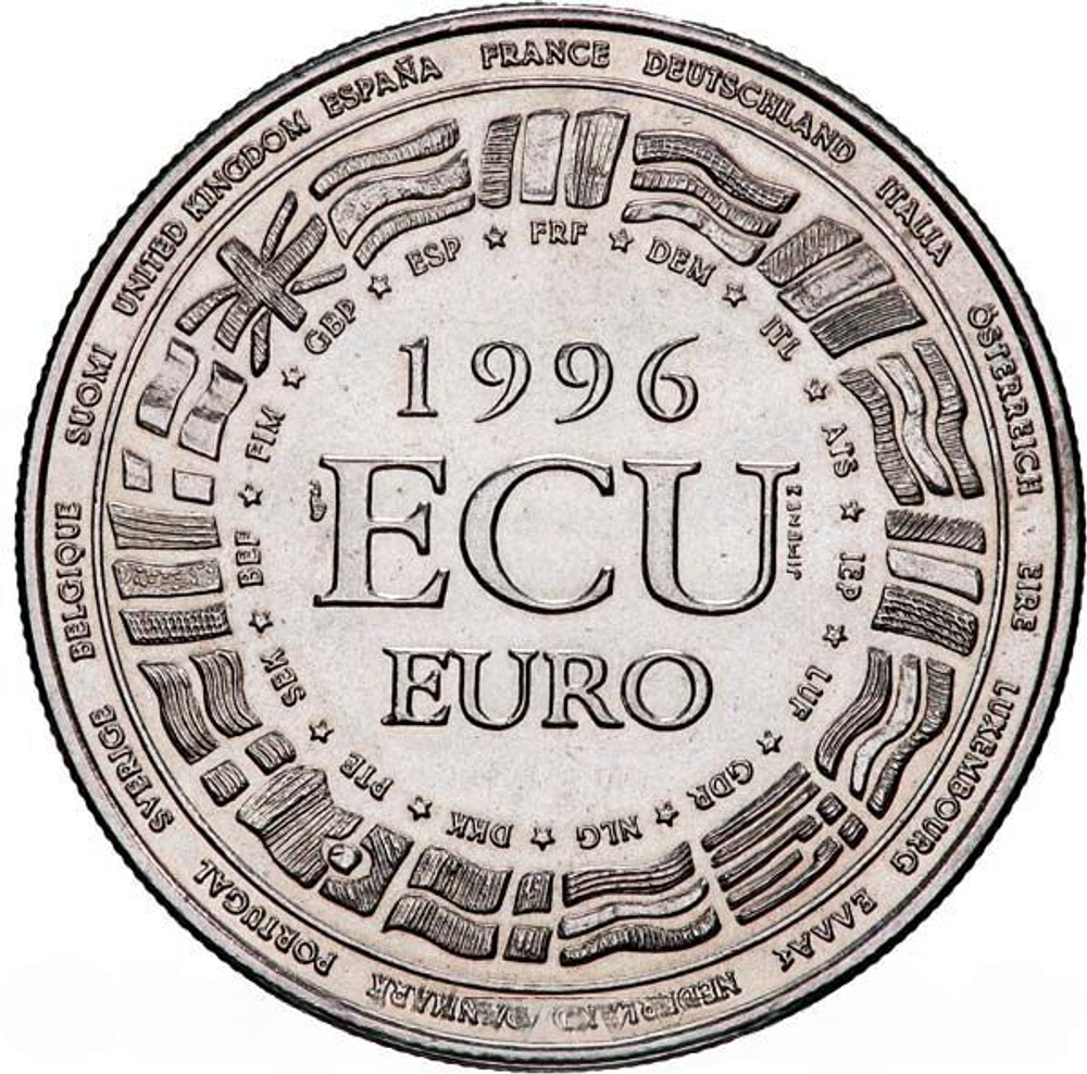 France, ECU Europa Commemorative Coin, 1996
