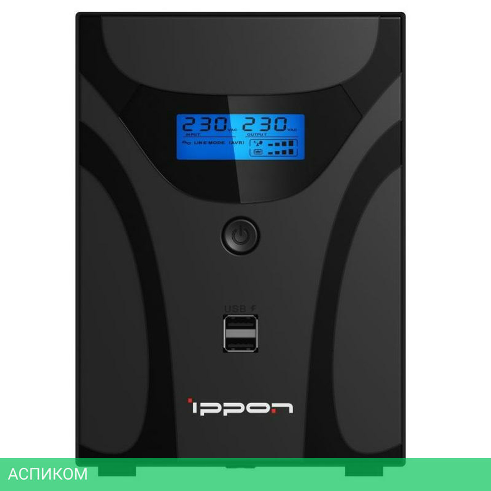 Источник бесперебойного питания Ippon Smart Power Pro II Euro 2200 черный (1029746)