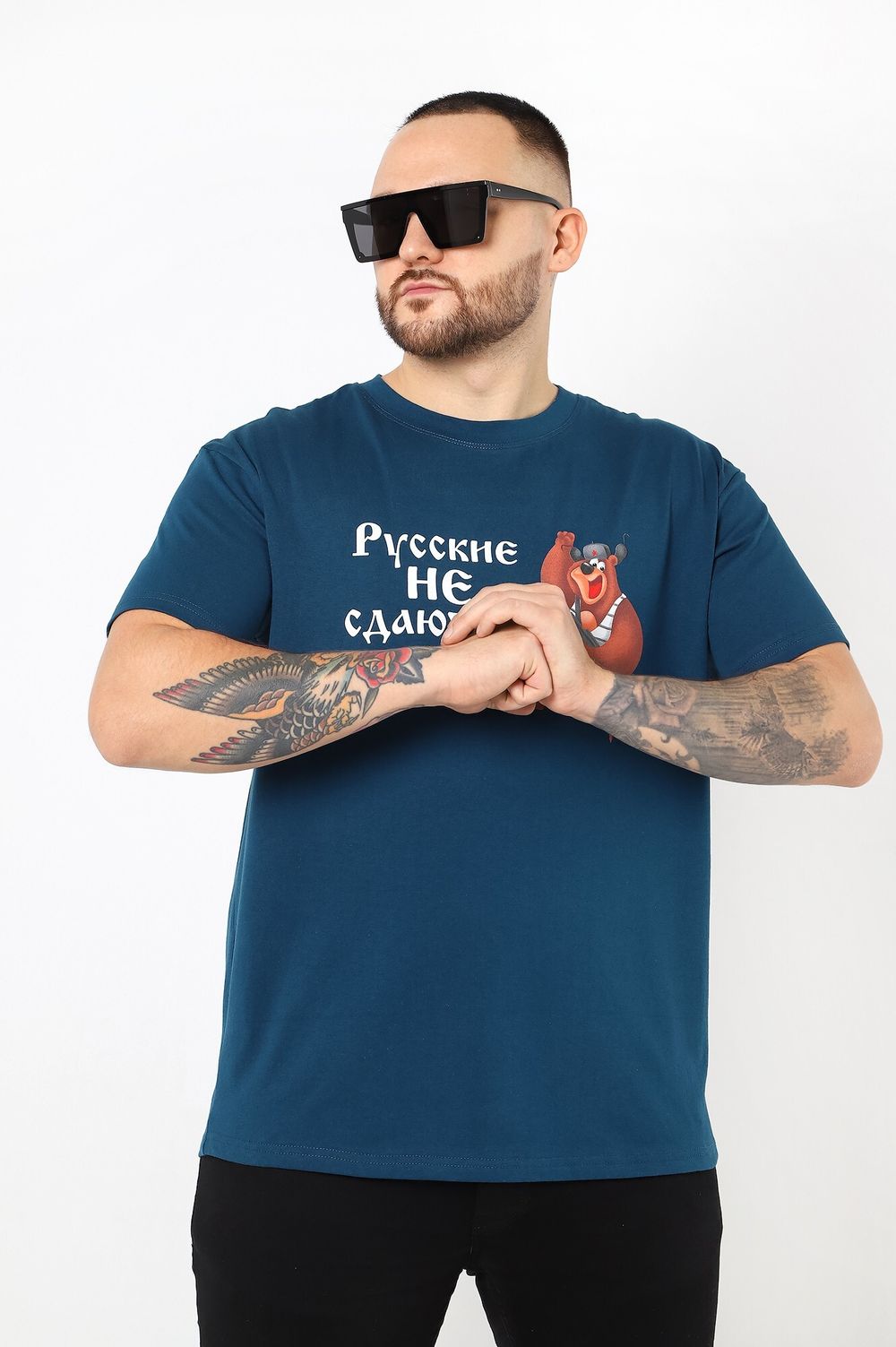 Фуфайка (футболка) мужская Герой-2 Виотекс ПЕТРОЛЬ