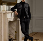 Ripstop-Panel Wool Full-Zip Sweater – мужской свитер с утеплёнными вставками от Ralph Lauren