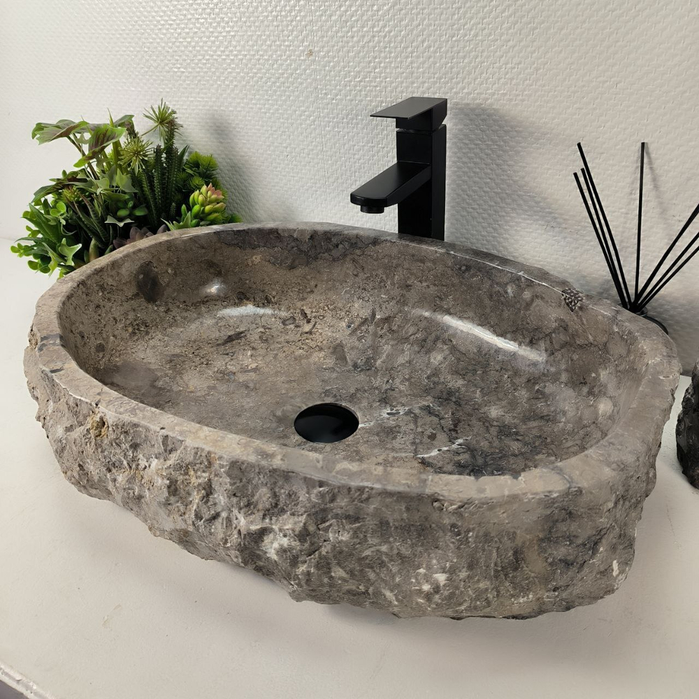Раковина из мрамора Erozy Grey EM-64974 60*42*16 0888