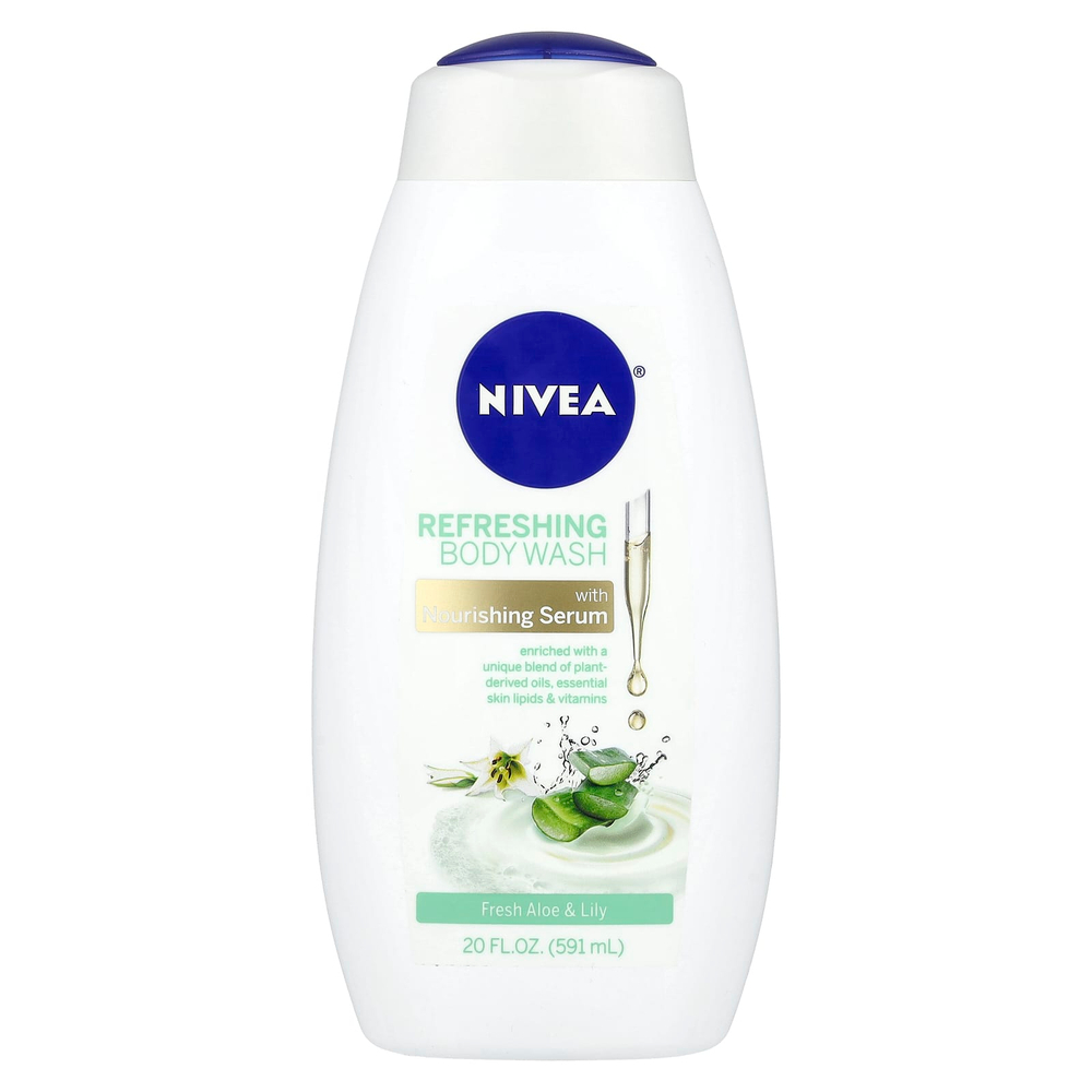 Nivea, Освежающий гель для душа, свежее алоэ и лилия, 591 мл (20 жидк. унц.)