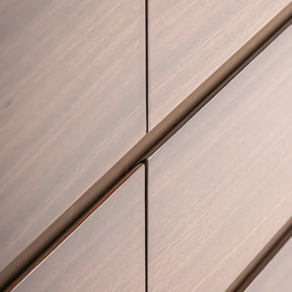 Комод VICAL Soaza, 140х70 см, шпон эквалипта, белый камень